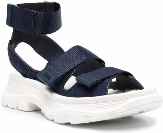 Alexander McQueen Sandalen met klittenband Blauw