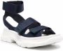 Alexander McQueen Sandalen met klittenband Blauw - Thumbnail 2