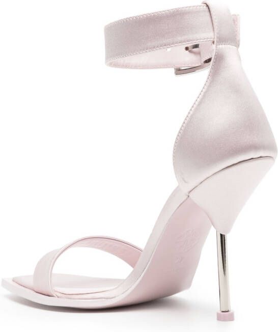 Alexander McQueen Satijnen sandalen Roze