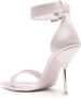 Alexander McQueen Satijnen sandalen Roze - Thumbnail 3