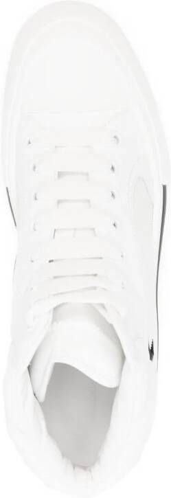 Alexander McQueen Seal leren sneakers Wit