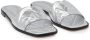 Alexander McQueen Seal leren slippers Zilver - Thumbnail 2