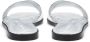 Alexander McQueen Seal leren slippers Zilver - Thumbnail 4