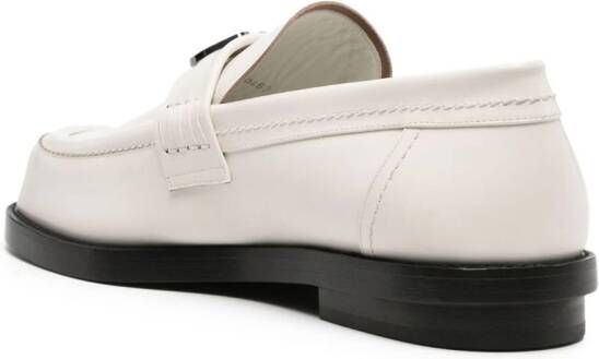 Alexander McQueen Loafers met plakkaat Beige