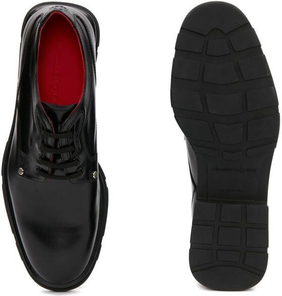 Alexander McQueen Slim Tread veterschoenen Zwart