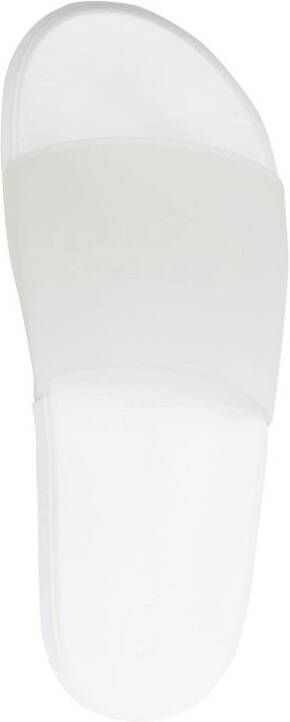 Alexander McQueen Slippers met doorzichtig design Wit