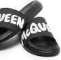 Alexander McQueen Slippers met logo Zwart - Thumbnail 2