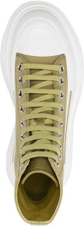 Alexander McQueen Sneakers met chunky zool Groen