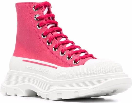 Alexander McQueen Sneakers met chunky zool Roze