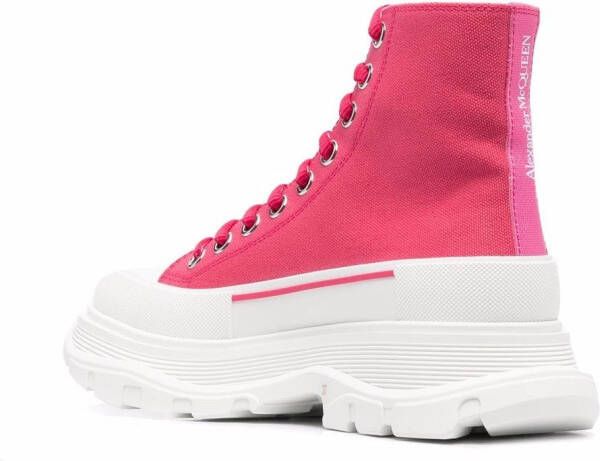 Alexander McQueen Sneakers met chunky zool Roze