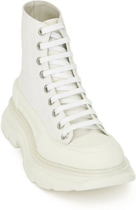 Alexander McQueen Sneakers met chunky zool Wit