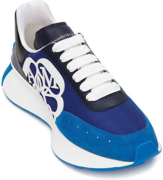 Alexander McQueen Sneakers met colourblocking Blauw