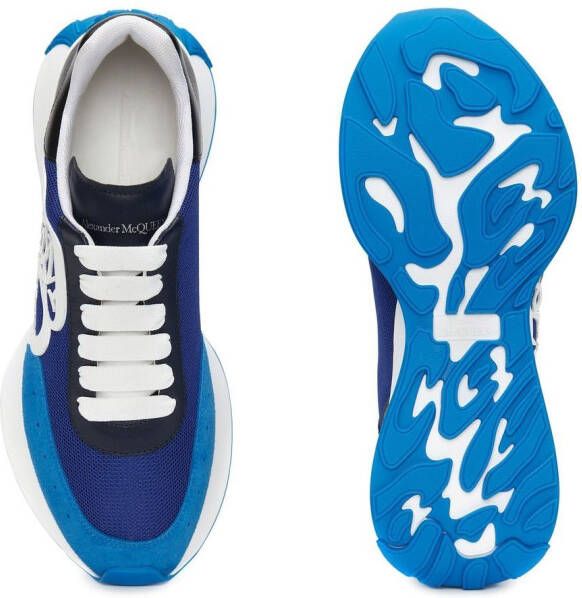 Alexander McQueen Sneakers met colourblocking Blauw