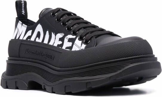 Alexander McQueen Sneakers met logoprint Zwart