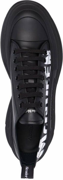 Alexander McQueen Sneakers met logoprint Zwart