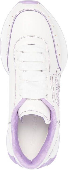 Alexander McQueen Sprint Runner low-top sneakers Wit