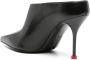 Alexander McQueen Thorn leren muiltjes Zwart - Thumbnail 3