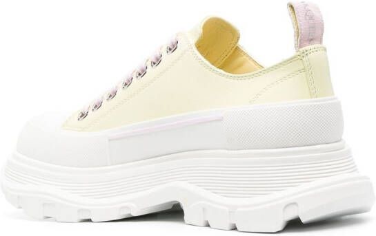 Alexander McQueen Tread Slick chunky sneakers Geel