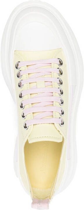 Alexander McQueen Tread Slick chunky sneakers Geel