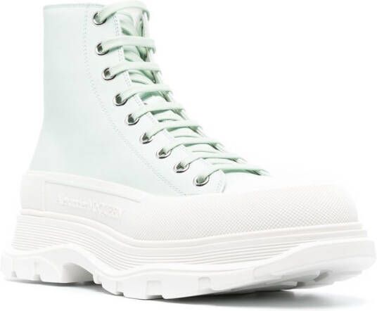 Alexander McQueen Tread Slick enkellaarzen Groen