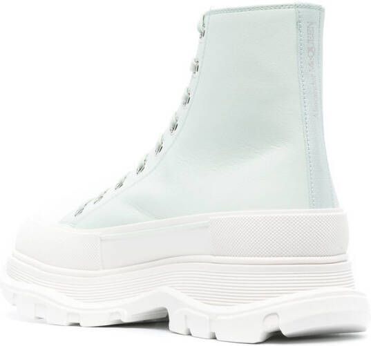 Alexander McQueen Tread Slick enkellaarzen Groen