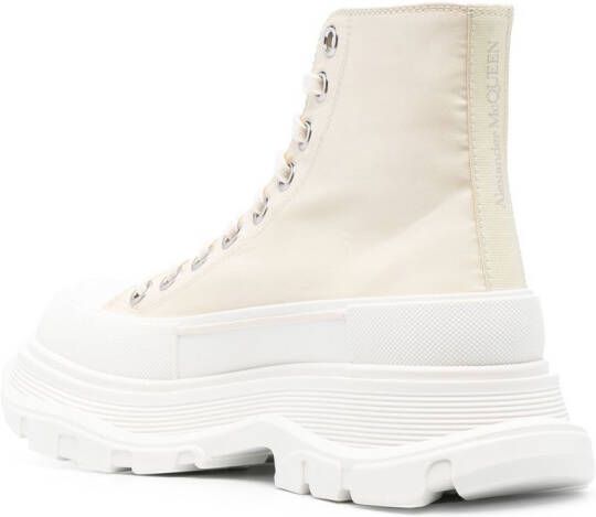 Alexander McQueen Tread Slick high-top sneakers Beige