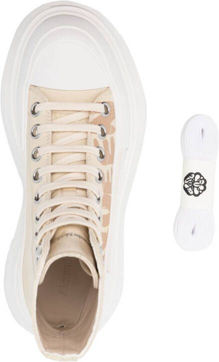 Alexander McQueen Tread Slick high-top sneakers Beige