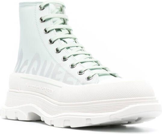 Alexander McQueen Tread Slick high-top sneakers Groen