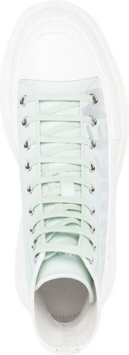 Alexander McQueen Tread Slick high-top sneakers Groen