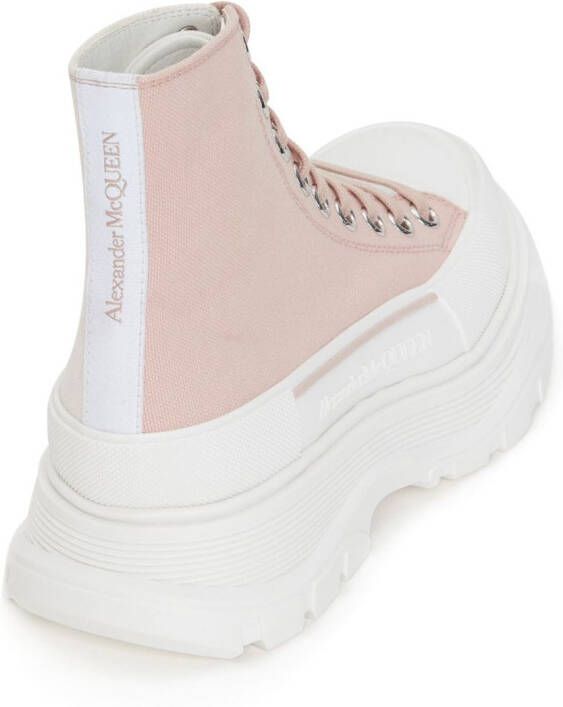 Alexander McQueen Tread Slick high-top sneakers Roze
