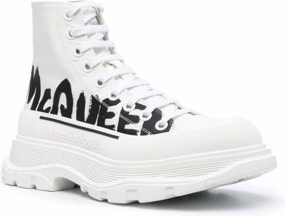Alexander McQueen Tread Slick high-top sneakers Wit