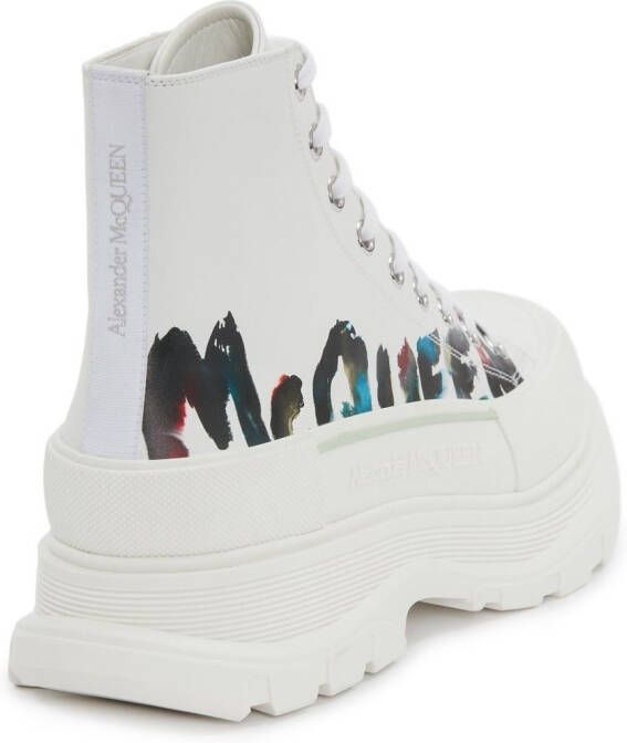 Alexander McQueen Tread Slick high-top sneakers Wit