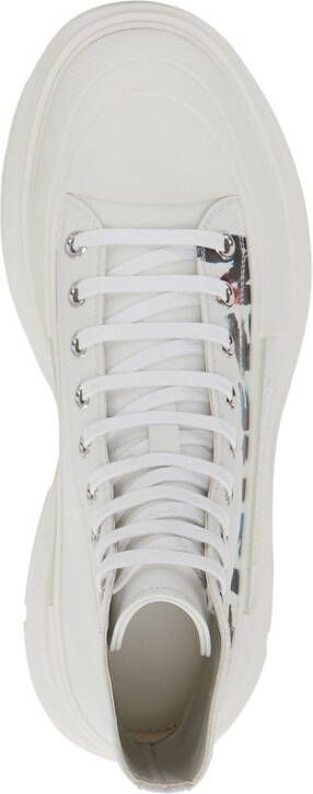 Alexander McQueen Tread Slick high-top sneakers Wit