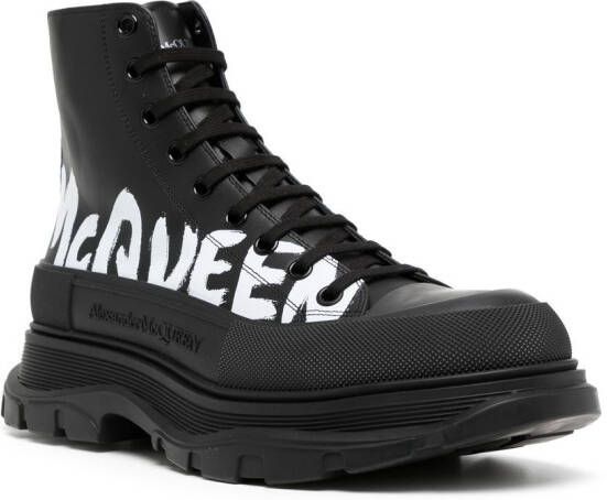 Alexander McQueen Tread Slick high-top sneakers Zwart