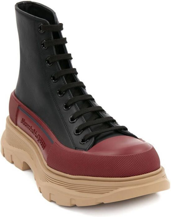 Alexander McQueen Tread Slick veterlaarzen Zwart