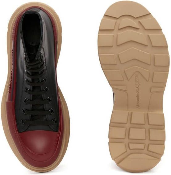 Alexander McQueen Tread Slick veterlaarzen Zwart