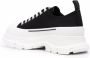 Alexander McQueen Tread Slick low top sneakers heren leer canvas rubber 45 Zwart - Thumbnail 3