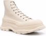 Alexander McQueen Tread Slick veterlaarzen Beige - Thumbnail 2