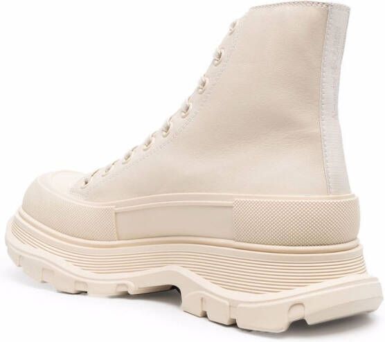 Alexander McQueen Tread Slick veterlaarzen Beige