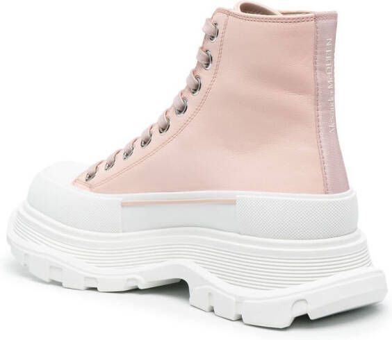 Alexander McQueen Tread Slick veterlaarzen Roze