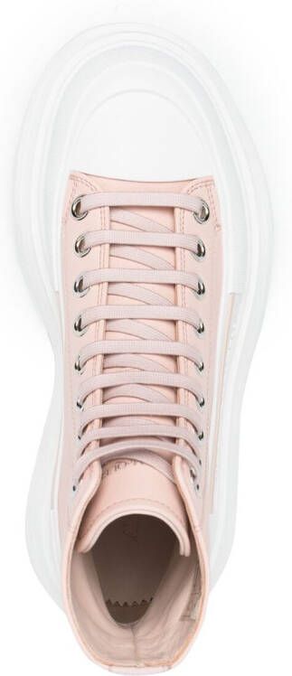 Alexander McQueen Tread Slick veterlaarzen Roze