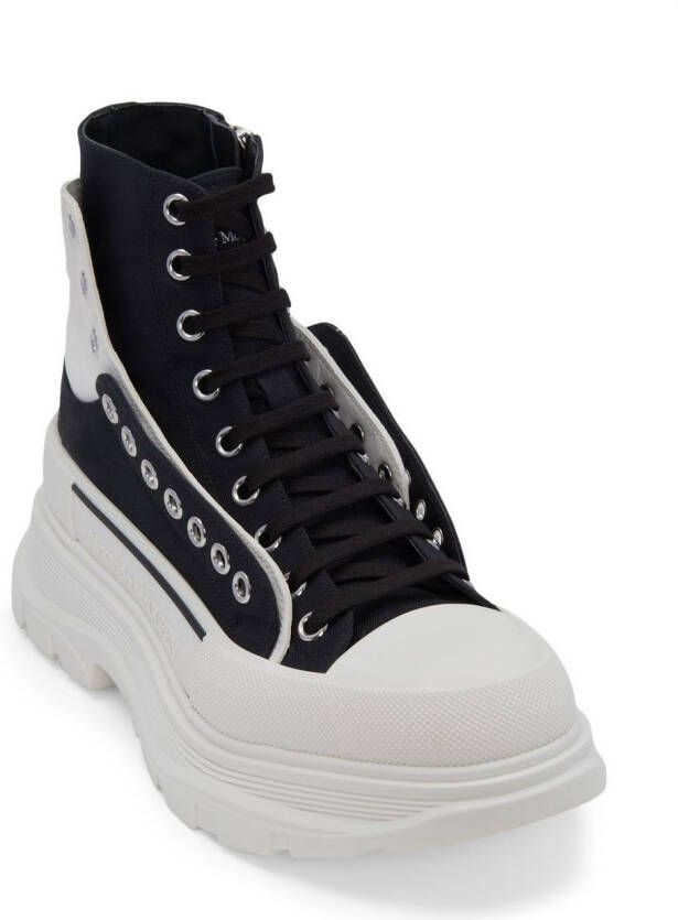 Alexander McQueen Tread Slick veterlaarzen Zwart