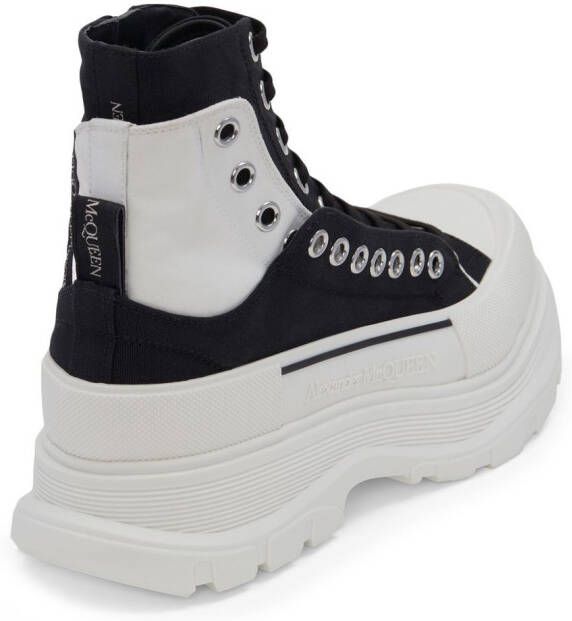 Alexander McQueen Tread Slick veterlaarzen Zwart