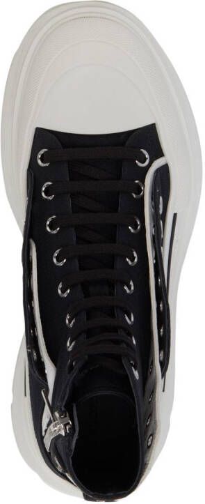 Alexander McQueen Tread Slick veterlaarzen Zwart