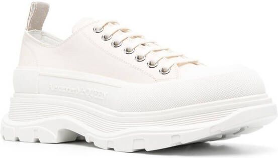 Alexander McQueen Tread Slick veterschoenen Beige