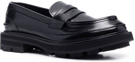 Alexander McQueen Penny loafers Zwart