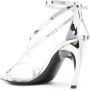 Alexander McQueen Twisted Armadillo gelakte sandalen Zilver - Thumbnail 3