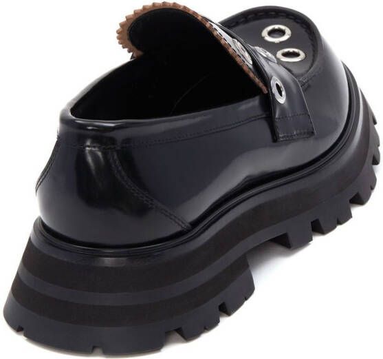 Alexander McQueen Wander loafers met ringlets Zwart