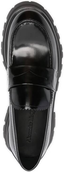 Alexander McQueen Wander leren loafers Zwart