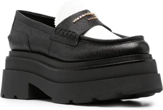 Alexander Wang Carter loafers met plateauzool Zwart